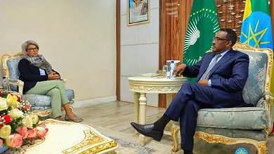 وزير الخارجية الإثيوبي يلتقي مبعوثة الاتحاد الأوروبي للقرن الأفريقي 